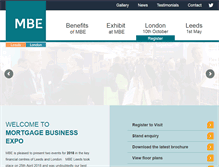 Tablet Screenshot of mortgagebusinessexpo.com